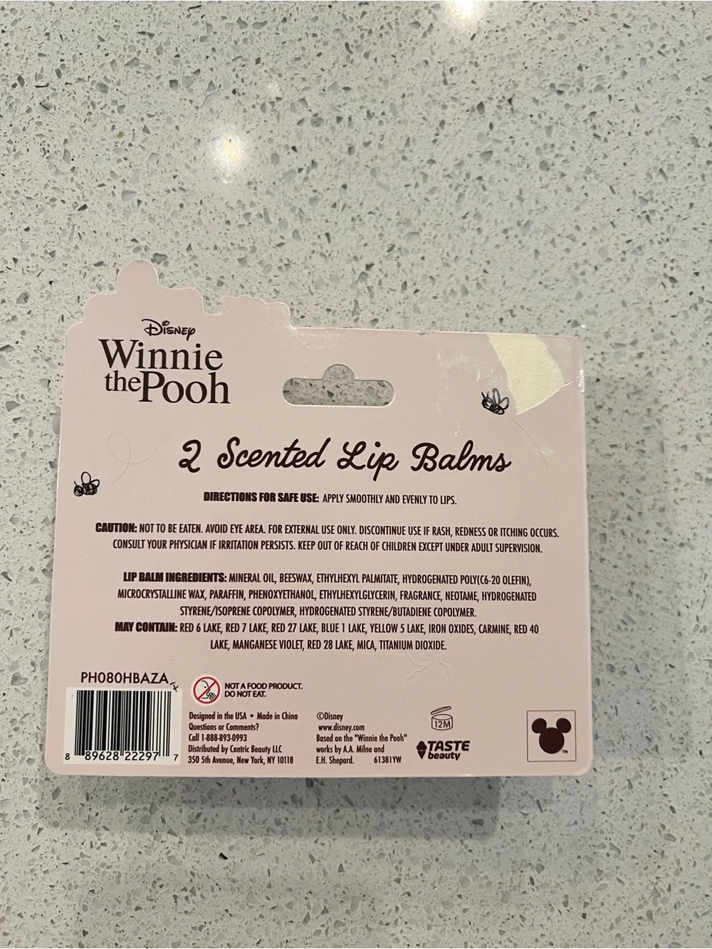 Disney Winnie the Pooh Yellow Lip Balm Set